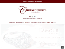 Tablet Screenshot of christophersjewelry.com